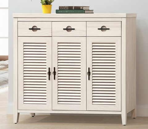 D548-3 加賀洗白4尺鞋櫃