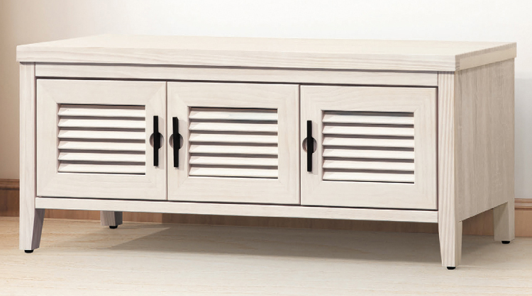 D548-5 加賀洗白4尺坐鞋櫃