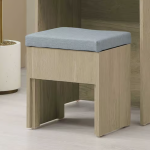 374-4 庫克化妝椅 貓抓皮面  可掀開置物