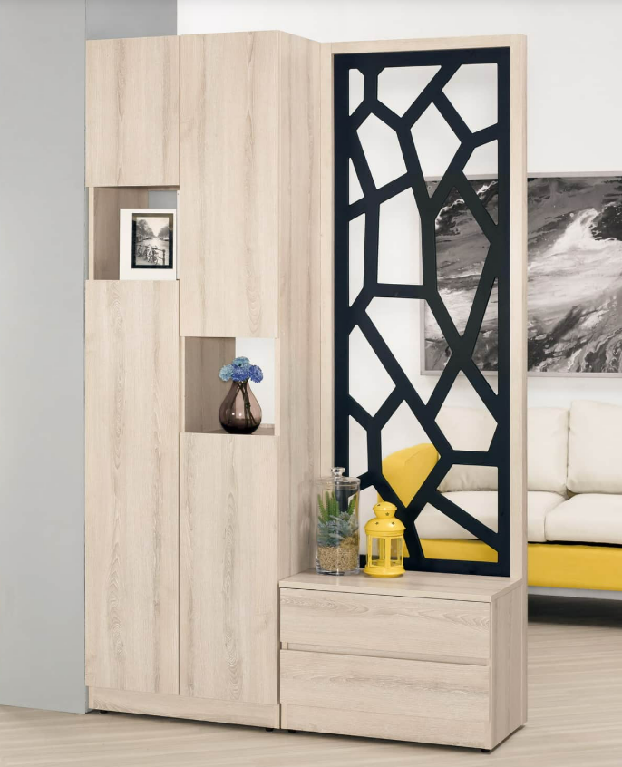 A1518-2達爾維4尺雙面玄關屏風鞋櫃 附活動隔板*1