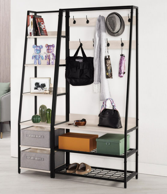 A1522-3里斯特4尺功能玄關架 附收納盒*2