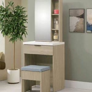 376-3 庫克2尺開門鏡台 含椅 鏡框開門內附*2固定隔板 鏡座高度76公分