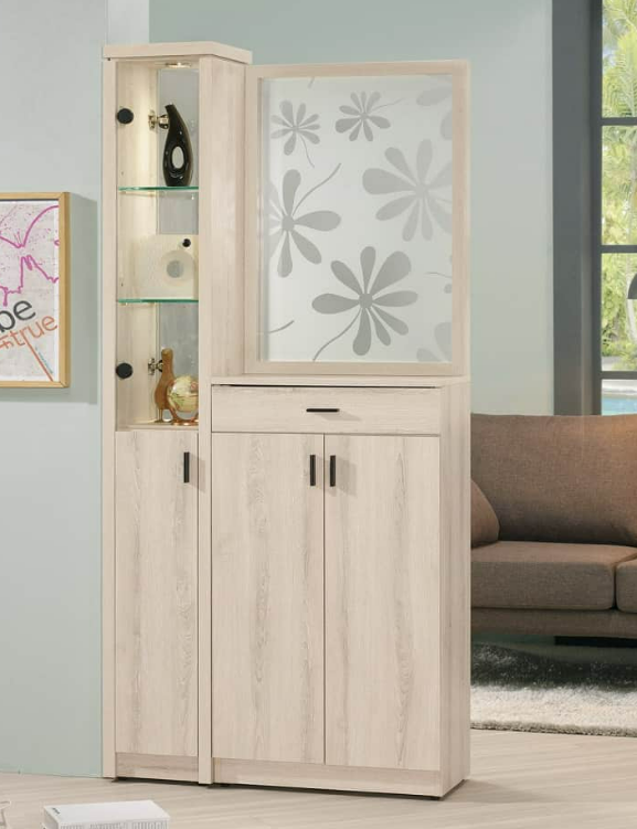 A1523-4塔利斯3尺玄關屏風鞋櫃 附活動隔板4大1小片