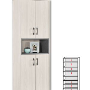 A1524-4蘿克斯2尺玄關鞋櫃 附活動隔板*6