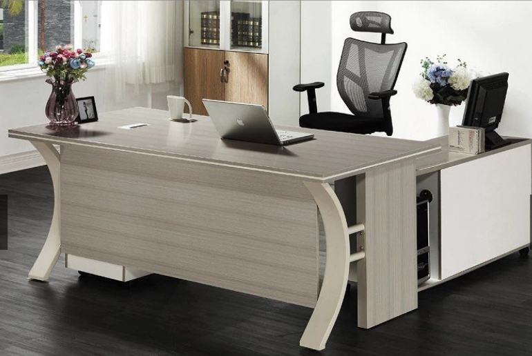 D607-1 花樣6尺辦公桌 含側櫃 活動櫃 KD自行組裝