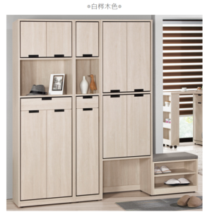 A1526-1昆提斯5尺玄關組合鞋櫃 附活動隔板*12 含坐椅