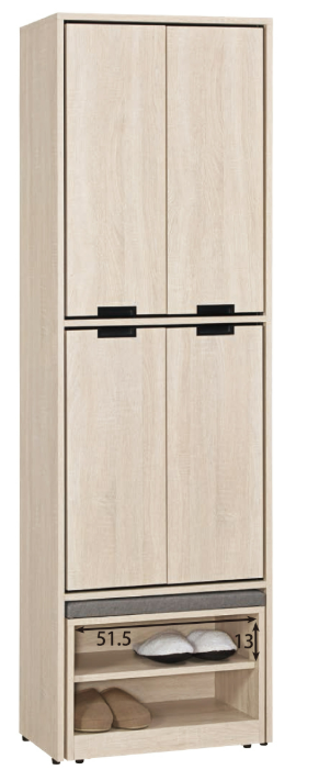 A1526-3昆提斯2尺多功能玄關鞋櫃 附活動隔板*6 含坐椅