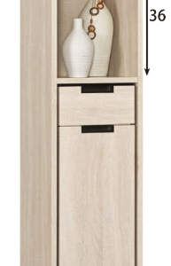 A1526-4昆提斯1尺玄關鞋櫃 附活動隔板*3