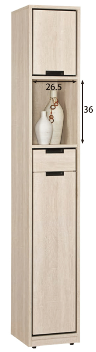 A1526-4昆提斯1尺玄關鞋櫃 附活動隔板*3