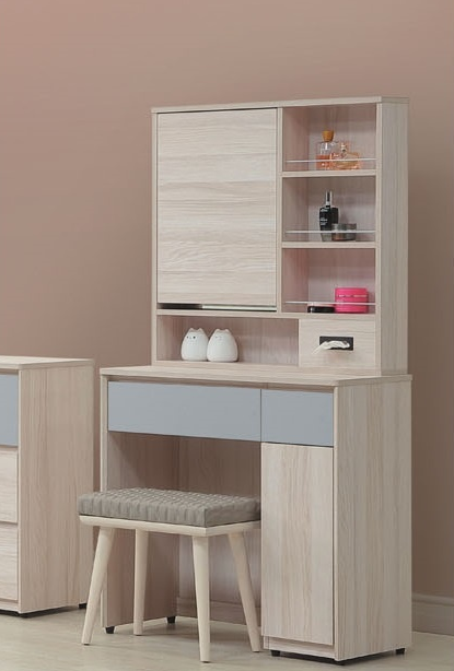 E29-9 詩格恩2.6尺鏡台組 含椅