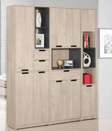 A1535-1哈莉特5尺玄關組合鞋櫃 附活動隔板7大4小片