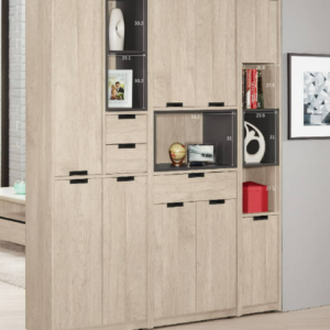 A1536-1哈莉特4尺玄關組合鞋櫃 附活動隔板7大3小片