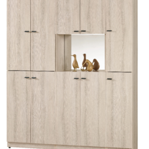 A1537-1塔利斯5尺玄關組合鞋櫃 附活動隔板13大8小片 附3MM鏡片