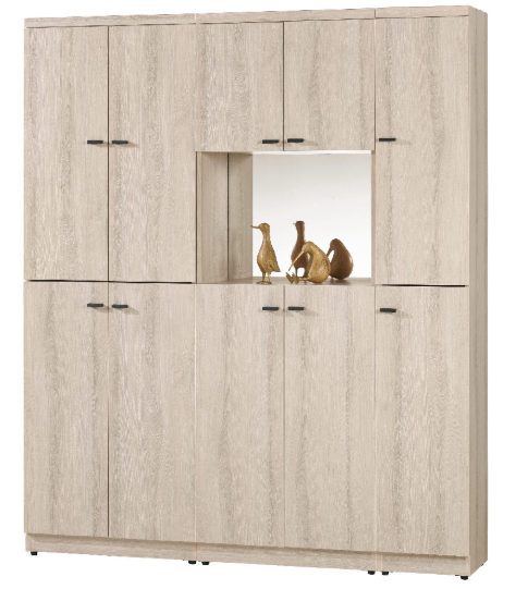 A1537-1塔利斯5尺玄關組合鞋櫃 附活動隔板13大8小片 附3MM鏡片