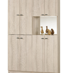 A1538-1塔利斯4尺玄關組和鞋櫃 附活動隔板13片 附3MM鏡片