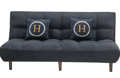 F50-4 822灰色絨布沙發床