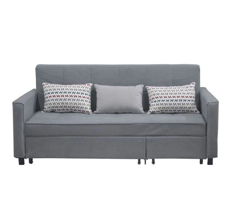 F51-2 969#灰色3人椅沙發床  五段式