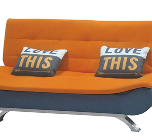 F52-1 F-1 沙發床 上橘下藍