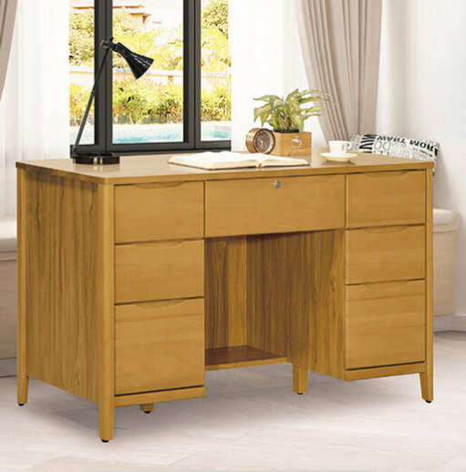 D614-1 米堤柚木4.2尺書桌