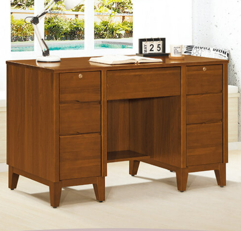 D614-4 米亞淺胡桃4.2尺書桌