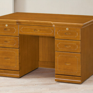 D613-6 蘇格蘭檜木實木4.4尺書桌