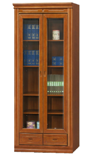 D613-8 蘇格蘭檜木實木3*6.5尺下抽書櫃