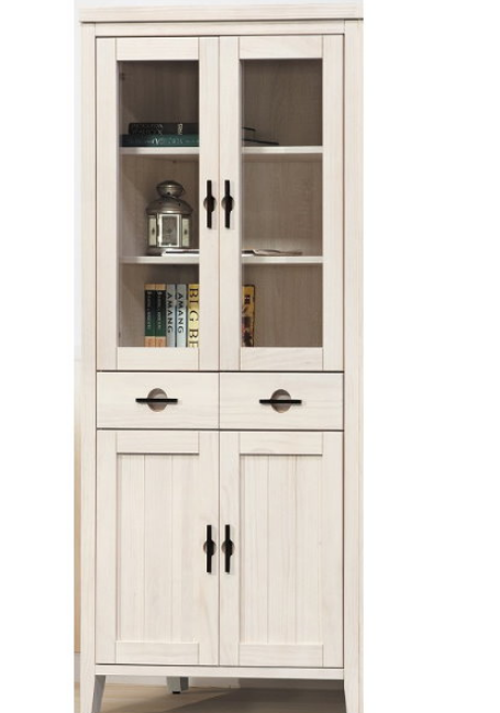 D615-1 加賀洗白中抽書櫃