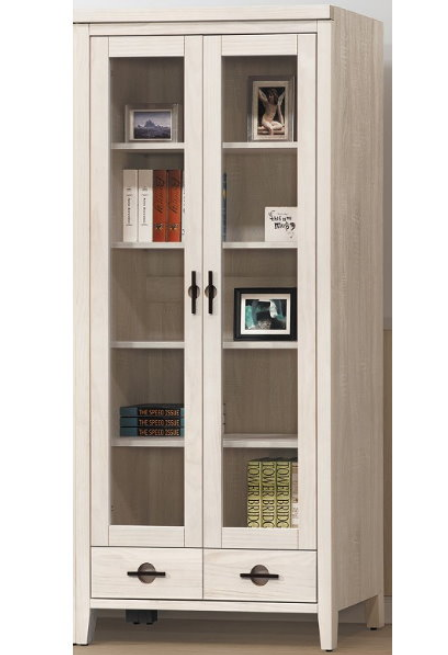 D615-2 加賀洗白下抽書櫃