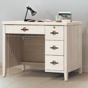 D615-3 加賀洗白3.5尺書桌