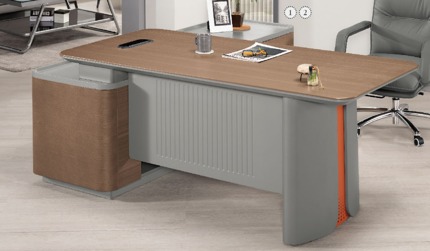 A1546-1 安迪6.6尺辦公桌 正向  附插座