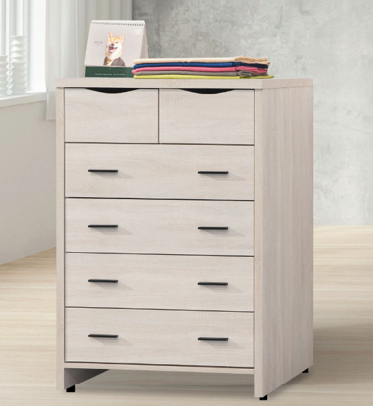 E38-12寶麗白雲橡五斗櫃