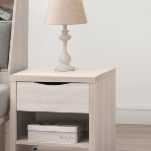 E38-5 寶麗白雲橡床頭櫃 單只