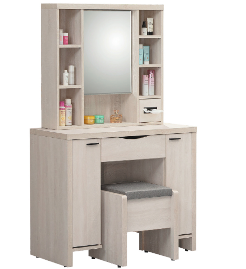 E38-10 寶麗白雲橡鏡台 含椅