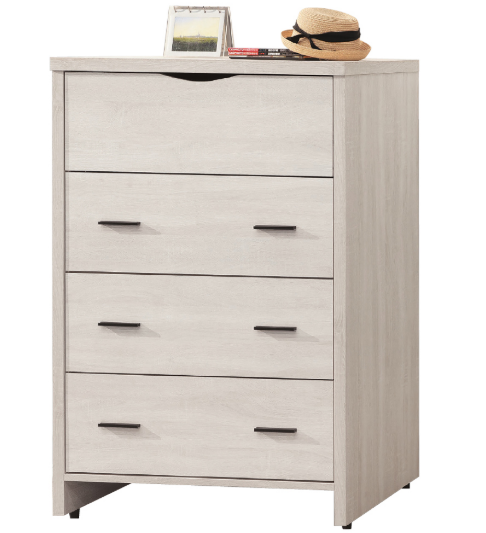 E40-4寶麗白雲橡四斗櫃