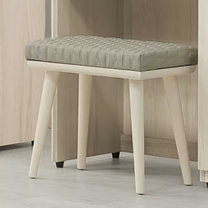 308-3 潔妮詩化妝椅 貓抓皮面  松木3層烤漆腳架