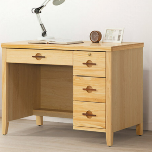 D616-3  加賀原木3.5尺書桌