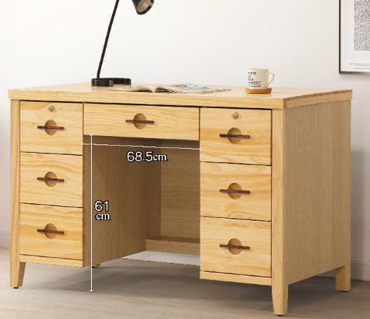 D616-4  加賀原木4.2尺書桌