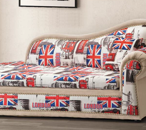 F57-4 國旗#貴妃椅 坐左扶手