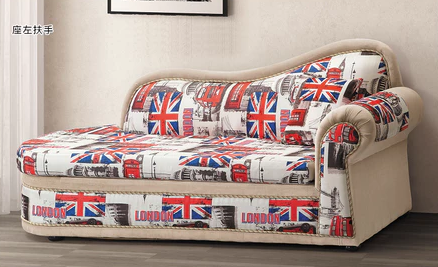 F57-4 國旗#貴妃椅 坐左扶手