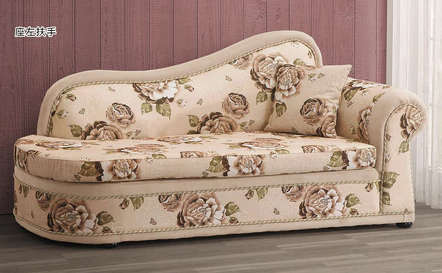 F57-5 白玫瑰#貴妃椅 坐左扶手