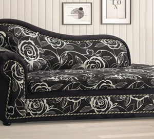 F57-7 黑玫瑰#貴妃椅  坐右扶手