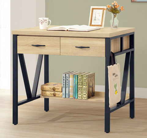 D618-3 橡木3尺鐵架書桌下座