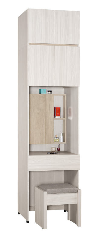 A1010-4 克萊格2尺被櫥式衣櫥 鏡台式 含椅