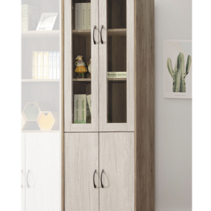 D619-4 灰白2尺全四門書櫃