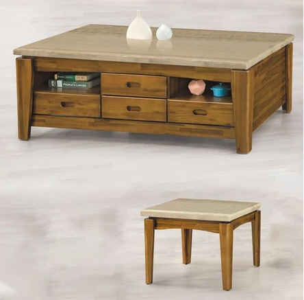 F61-4 CT04SA 白岩板相思木小茶几 DIY