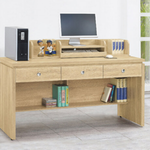 D621-6 安寶耐磨橡木5尺電腦辦公桌