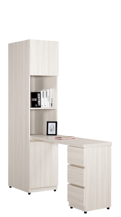 A1012-6 克萊格4尺L型三抽多功能桌 可左右擺放