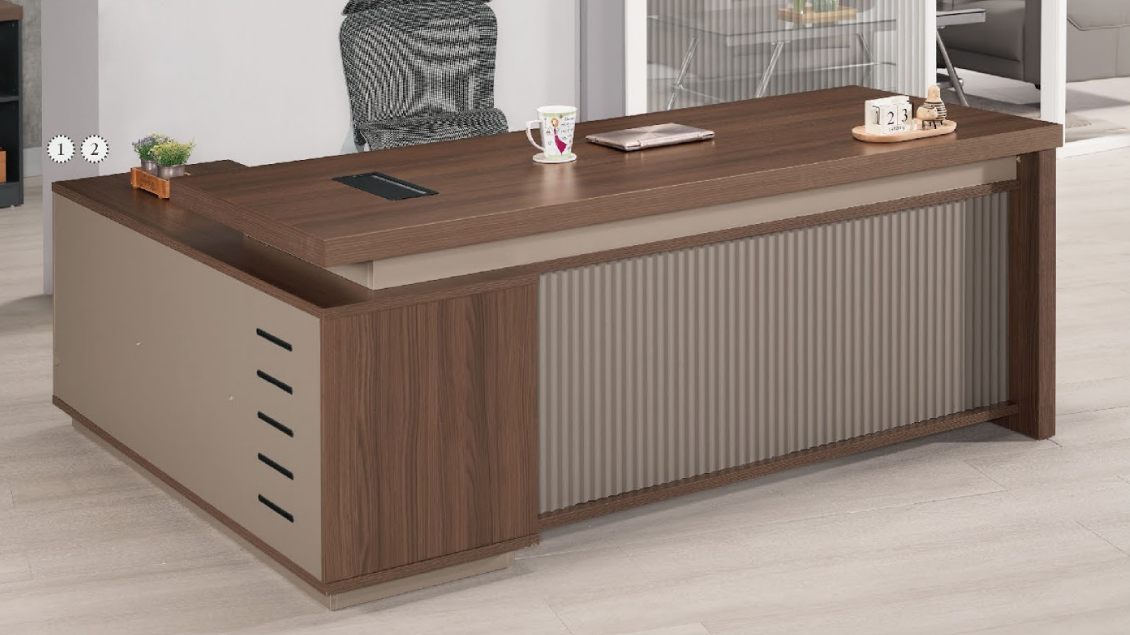 A1553-1 雷克斯6.6尺辦公桌 正向