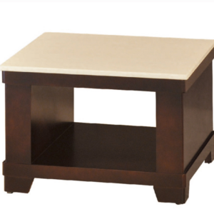 F63-14 186#胡桃色小茶几 12MM白岩板