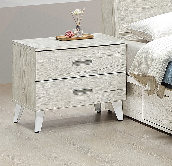 C605-3艾薇兒淺橡木床頭櫃 單只